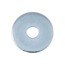 Rondelles de charpentier acier zingué blanc diamètre 10, dxDxe = 11x36x3mm boîte de 100 pièces