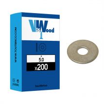 200 rondelles ø 5mm type ll zingué Viswood