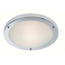 Firstlight Products - Firstlight Rondo - led 24 Light Flush Ceiling Light Chrome, Opal Glass IP44