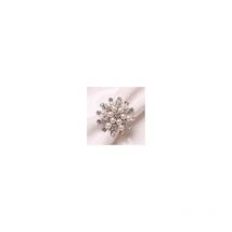 Ronds de serviette Lot de 6 porte-anneaux de serviette en strass avec perles pour fête de mariage