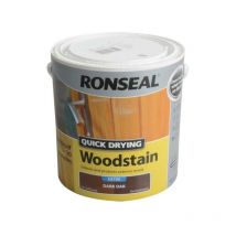 Ronseal - Quick Drying Woodstain Satin Dark Oak 2.5 litre RSLQDWSDO25L