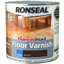 Ronseal Diamond Hard Floor Varnish - Walnut - 2.5L