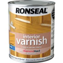 Interior Varnish Quick Dry Satin Light Oak 250ml - Ronseal