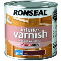 Interior Varnish Quick Dry Satin Teak 250ml RSLIVSTE250