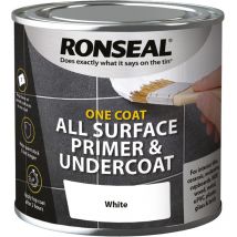 One Coat All Surface Primer and Undercoat - White - 250ml - Ronseal