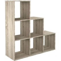 Room Divider with 6 Compartments 104.3x32.6x106.5 cm Sand Oak fmd