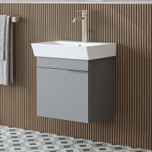 Roomart Lycia-50 Badmöbel Set 2-teilig Grau