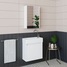 Roomart Mini-50 Badmöbel Set 3-teilig Weiß