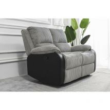 Roomee - Living room Jumbo Cord Fabric Recliner Lounge 2 seater Sofa