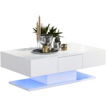 Roomfitters - Buffet, commode, meuble de rangement, armoire, unité de rangement, meuble tv, bas meuble, avec éclairage led 16 couleurs pour salle à