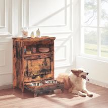 Roomfitters - Station d'alimentation pour Animaux, Meuble de Rangement pour Animaux, Compagnie avec Récipient Alimentaire Caché, Conteneur Croquettes