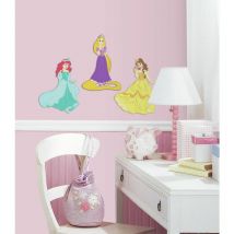 Thedecofactory - disney princesses - Stickers repositionnables les Princesses Disney en relief 3D