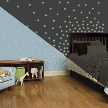 Confettis - Stickers repositionnables confettis luminescents dans le noir