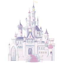 Roommates - Stickers Château Belle au bois Dormant Princesse Disney 83x107cm