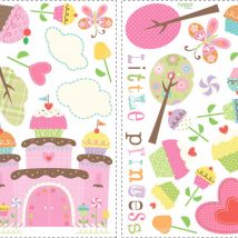 Stickers - Château En Gâteau d' Anniversaire- Hauteur 45,7 cm
