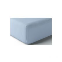 Drap housse Drap housse Vexin 140x190cm azur Percale 80F