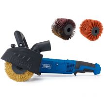 Scheppach Décapeur à rouleaux MRS1300 - Surfaceuse extérieure - 1300 W - Vitesse réglable - Brosse métallique + brosse synthétique incluses