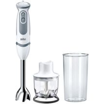 MultiQuick 5 MQ5220WH, Mixeur Plongeant, 21 Vitesses et Fonction Turbo, Cloche Anti-éclaboussures, Powerbell Plus, Easy-Click, Comprend Mini-hachoir