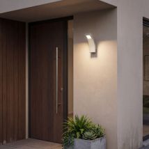 LedsC4 Lampada Da Parete Ip44 Sharpe Led 3W Bianco Neutro - 4000K Grigio 170Lm