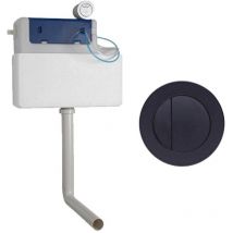 Roper Rhodes - Cascade Concealed Dual Flush wc Toilet Cistern + Round Black Plate