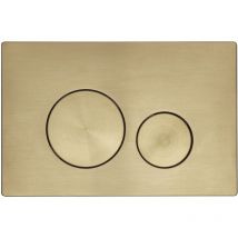 Roper Rhodes Rondo TR9037 Dual Flush Plate Button Brush Brass Finish Gold Tones