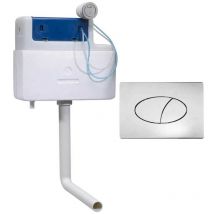Roper Rhodes - Torrent Concealed Dual Flush wc Toilet Cistern + Ellipse Chrome