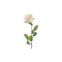 Fiore decorativo rosa bianca H45CM – Giardino e piscine – Fiori artificiali