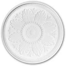 Profhome Decor - Rosace 156033 Profhome Élement décorative Élement pour plafond style Néo-Classicisme blanc ø 46 cm