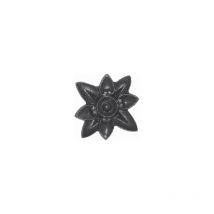 Rosace motif floral étoilé - Diamètre 84mm - En fonte - à visser avec vis de taraudage M5 Deco Fer Forge