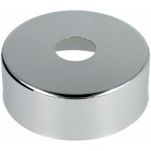 Rosace design p. robinet, laiton chromé 80 mm x 1/2 x 30 mm