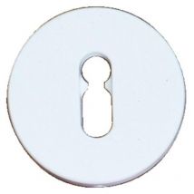 Paire de rosaces clé I rondes R 92S 80 en nylon finition noir RAL 9005 - NORMBAU