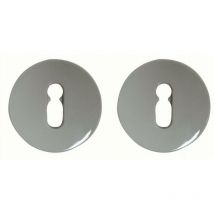 Normbau - Paire de rosace Gris 67 serrure Trou de clé S80/TDC - 0247110 gris 67