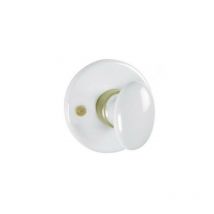 Kaoline - Rosace avec poignée à bouton et bec-de-cane en porcelaine - merigous