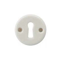 Rosace en porcelaine - Clé L - MERIGOUS