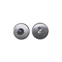 E-b - Rosaces rondes à condamnation avec voyant - pour porte coupe-feu - inox 304 brossé mat