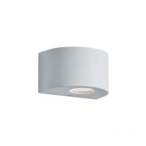 Rosario Applique Led Da Esterno Mezza Luna Bianca Con Diffusori Intercambiabili L.15Cm