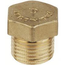Rosca Tubo de latón Hexagonal Macho Tapón ciego Fp Pattaroni F592 1/4'