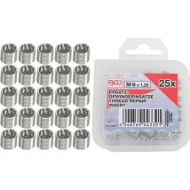 Oc-pro - Insertos roscados de repuesto M9 x 1,25 25 piezas