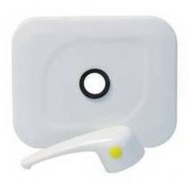 Rose avec levier pour vanne de gaz encastrée