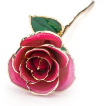 Rose plaquée or 24 carats, véritable rose préservée à jamais