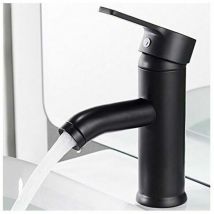 Rose - Matt black faucet copper bathroom faucet hot and cold water basin unique retro design fashion faucet
