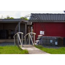 Rosenbogen lamos oval Metall schwarz pulverbeschichtet