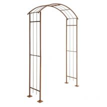 Rosenspalier Rosenbogen Torbogen 140 cm Rankhilfe Rost Metall Kletterhilfe Bogen