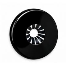 Far Rubinetterie - Rosetón de plástico para válvulas y detentores de las series TopFAR y LadyFAR 0441 Negro brillante