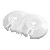 DK - Rosette matière plastique universelle double