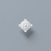 Rosette Set 2 St. NMC R13 arstyl Noel Marquet Zierelement Zeitloses Klassisches Design weiß 9,5 x 9,5 cm
