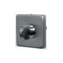 Paar quadratische Rosetten Edelstahl 304 53 x 53 mm - WC-Schlüssel - 654