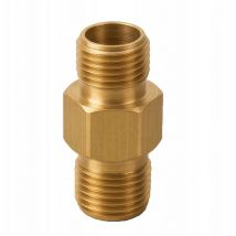 Rosfix Adapter 1/4" Gz Auf 1/4" Gz – Messing Reduzierung Für Hochdruckreiniger Außengewinde Korrosionsbeständig Für Wasser & Luft Hochdruckanschluss