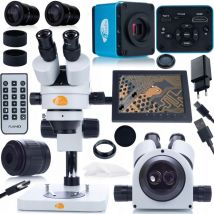 Aquarius - Rosfix Mercury Pro MSMP-T-PS1 Mikroskopset + pro kmap-hdmi-usbc 8 Kamera Plantes pro Serie + 196mm Displayhalter + 8' Display