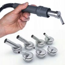 Rosfix Set Heißluftdüsen Abgewinkelt – 7 Größen 3–12 mm Stahl, Hitzebeständig Für Quick 861dw/de/da/dl & Rosfix Airflow-x Zubehör Für Lötstationen & 